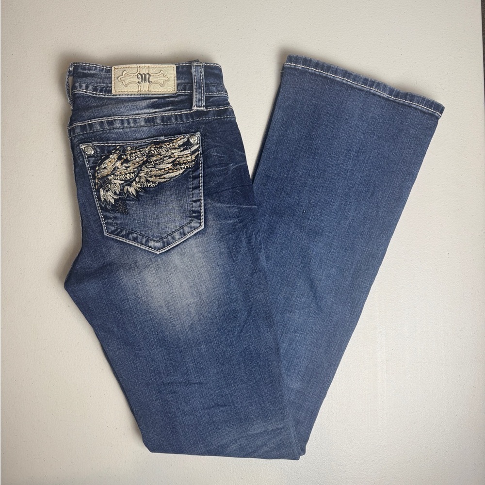 Women’s Miss Me Bootcut Wing Embroidered Jeans